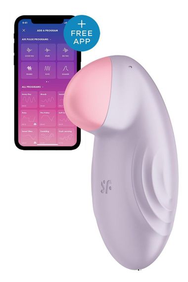 Смарт-вібратор для клітора Satisfyer Tropical Tip Light Lilac sexstyle