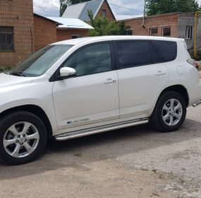 Бокові пороги Premium (2 шт., нерж) 60 мм для Toyota Rav 4 2006-2013 років