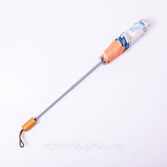 Зонт механический элегантный с принтом прочный надежный из полиэстера диаметр 99 см Оранжевый HP-23-15O | Зображення 4