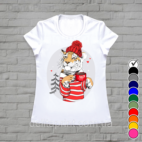 Футболки парні новорічні Фемілі Лук "Тигри 2022" Family Look | Зображення 3