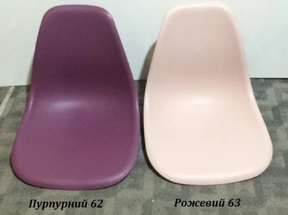 Стілець обідній пластиковий на букових ніжках Nik N, колір сидіння Пурпурний 62 (фіолетовий) | Зображення 3