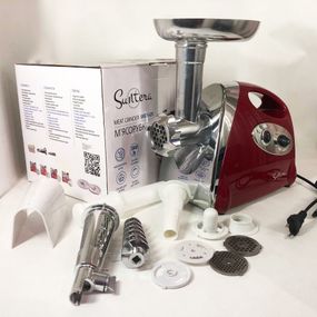 Електром'ясорубка для кухні SMG-5420R 1800 Вт, Хороша Електрична м'ясорубка М'2000 Вт TO-18