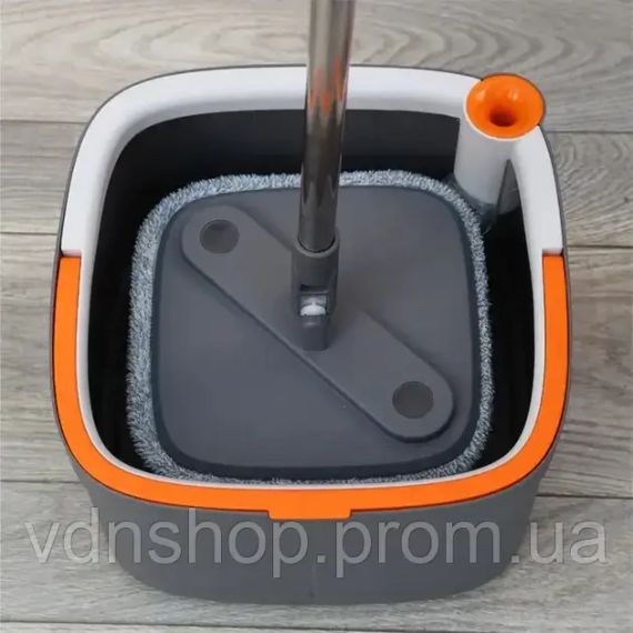 Комплект швабра з відром для миття підлоги Mop with bucket K10 , з віджиманням / Складна швабра | Зображення 1