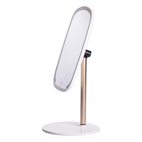 Настільне дзеркало з підсвічуванням 23х18 см для макіяжу на ніжці Біле HP-10-6AW | Зображення 2