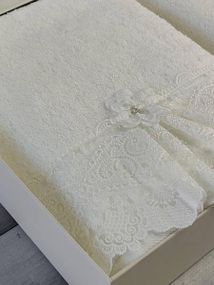 Полотенца Pupilla Romantik krem Пенье набор 2шт