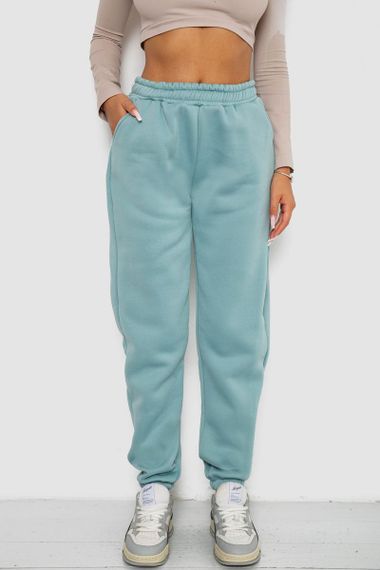 Спортивные штаны женские на флисе  -уценка, цвет оливковый, 238R58671-U-1