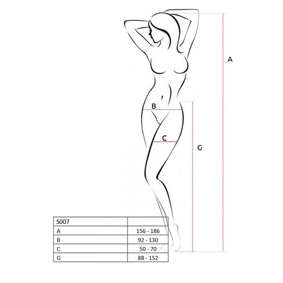 Колготки-бодистокинг Passion S010 Черный S/M/L | Зображення 2