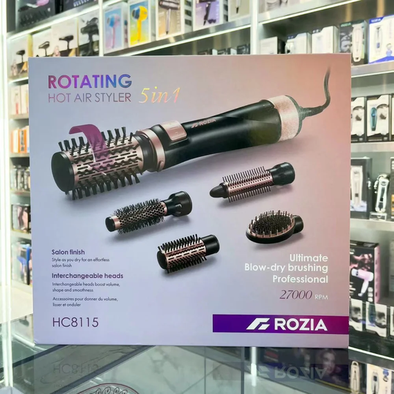 Фен-стайлер з обертовою насадкою ROZIA 5в1 HC8115 hair dryer AND-6162-6 | Зображення 3