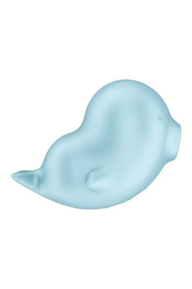 Вакуумный стимулятор Satisfyer Sassy Seal с вибрацией, голубой, 9.5 см Sex Aura | Зображення 4