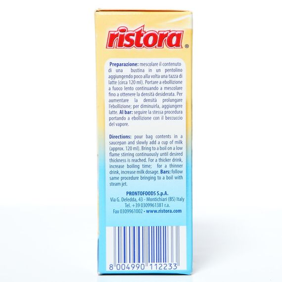 Білий гарячий шоколад Ristora Bar Cioccolata 5шт Італія Ристора порційний | Зображення 1