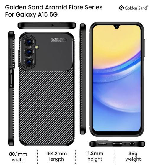 Противоударный чехол AF Samsung A15 черный | Зображення 1