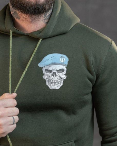 Худи CELEO на флисе  Вірний завжди олива ВТ7991 | Зображення 3