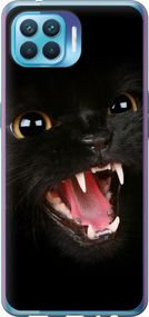 Чехол на Oppo Reno 4 Lite Чёрная кошка "932u-2099-17620"