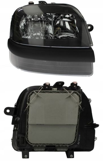Фара Передняя Fiat Doblo 2001-2005 Правая H7/H7/H1 С Поворотн Авт. Регул.