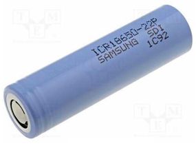 Акумулятор 18650 Li-Ion Samsung ICR18650-22P, 2200mAh, 10A, 4.2 / 3.62 / 2.75V, Blue, 2 шт в упаковці, ціна за 1 шт