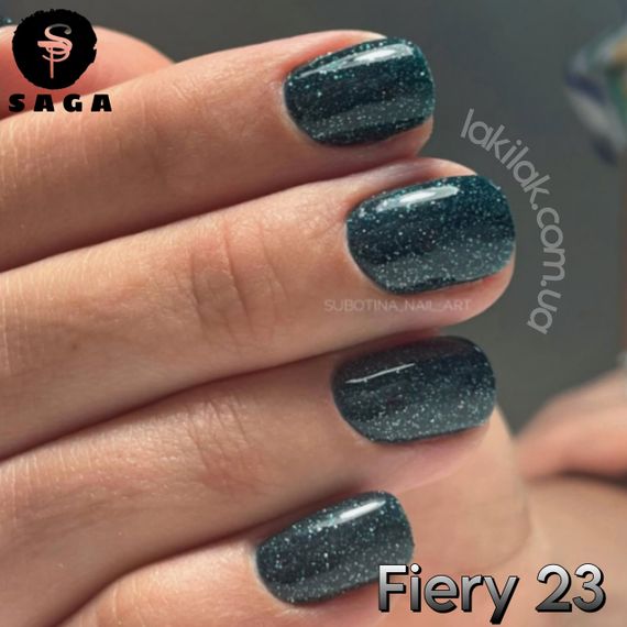 Світловідбиваючий гель-лак SAGA 23 Fiery 9мл | Зображення 1