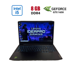 Ігровий ноутбук Б-клас Lenovo IdeaPad Gaming 3 15IMH05 / 15.6" (1920x1080) IPS / Intel Core i5-10300H (4 (8) ядра по 2.5 - 4.5 GHz) / 8 GB DDR4 / 256 GB SSD / nVidia GeForce GTX 1650, 4 GB GDDR5, 128-bit / WebCam / HDMI б/в