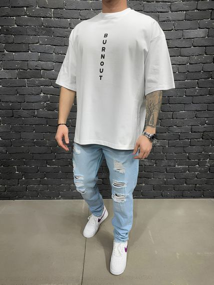 Футболка з ДТФ принтом (оверсайз)