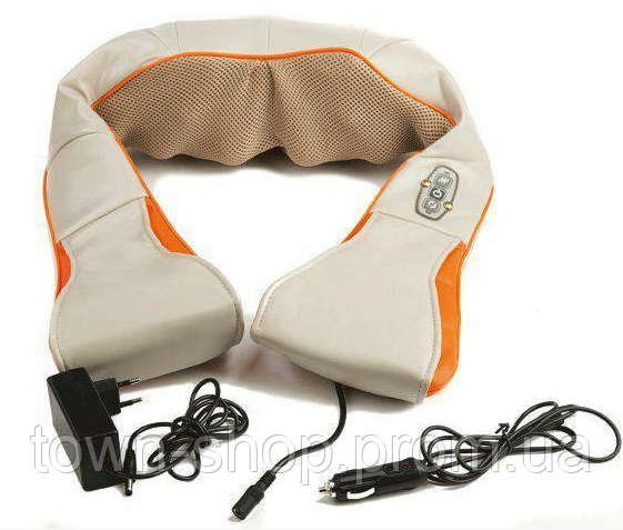 Роликовый массажер для спины и шеи massager of neck kneading | Зображення 7