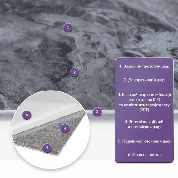 Самоклеюча стінова PET плитка 600*300*2mm (D) SW-00002301 | Зображення 1