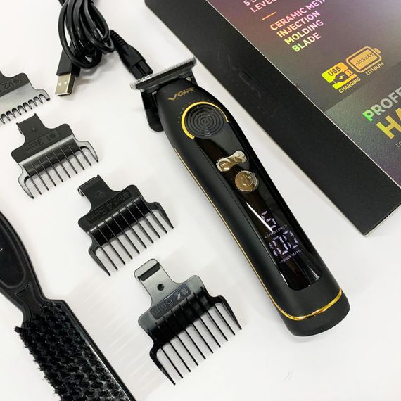 Модная машинка для стрижки волос VGR, Машинка для стрижки на аккумуляторе Моющаяся MT-36 | Зображення 7