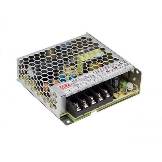 Блок живлення Mean Well LRS-75-24 (76,8W 3,2A 24V IP20) Series "LRS" | Зображення 1