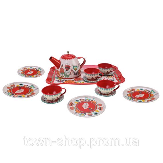 Детский набор посуды Tea set 620-C5 металл, 14 предметов | Зображення 2