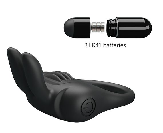 Кільце ерекційне серії Pretty - DAVION Silicone Vibration, BI-210264 Sex Aura | Зображення 7