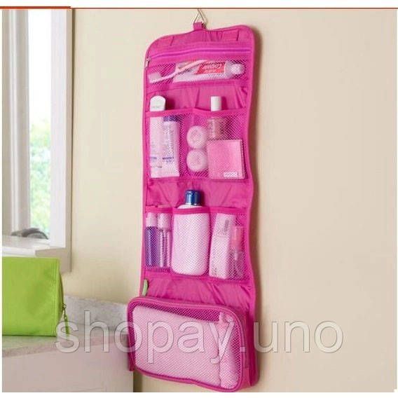 Органайзер дорожній сумочка Travel Storage Bag косметичка. Колір: рожевий SG-36 | Зображення 1