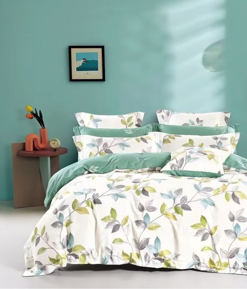Комплект постільної білизни Soho Євро Elle 200х230 см Twigs Green