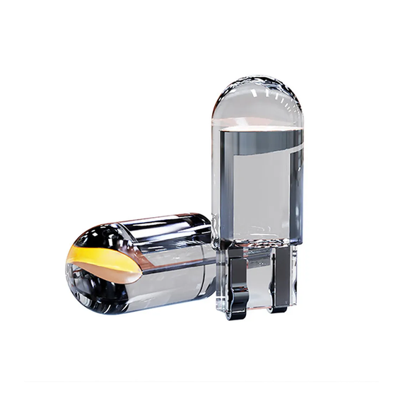 Автолампа Terra T10/W5W, цоколь W2.1x9.5d, COB, скло, блакитний, 12 В