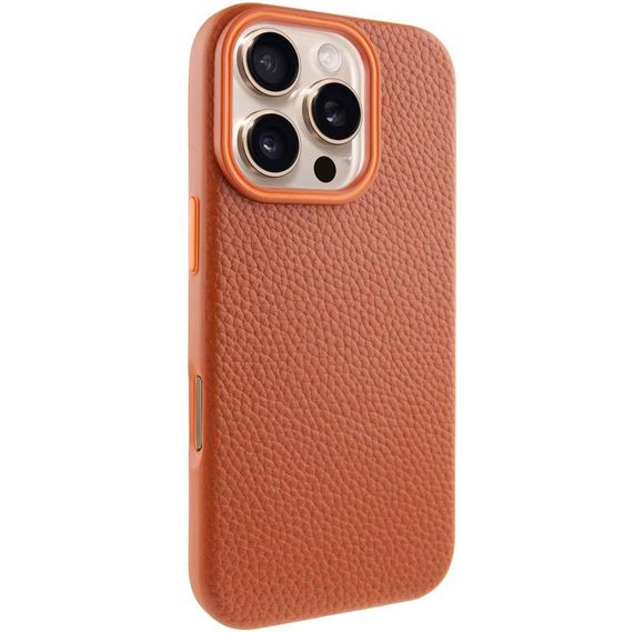 Чохол Syndee with Magnetic Fit для Apple iPhone 16 Pro (6.3") Golden Brown