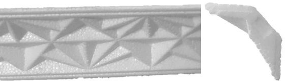 Стельовий плінтус Simja 4007 з орнаментом 28x28x1300 мм | Зображення 1