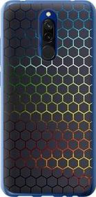 Чохол на Xiaomi Redmi 8 Переливні стільники з пластику FCh_010256