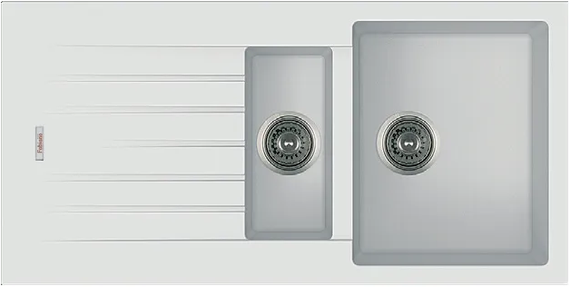 Кухонна мийка Fabiano Classic 100x50x15 Alpine White 8221.301.0519