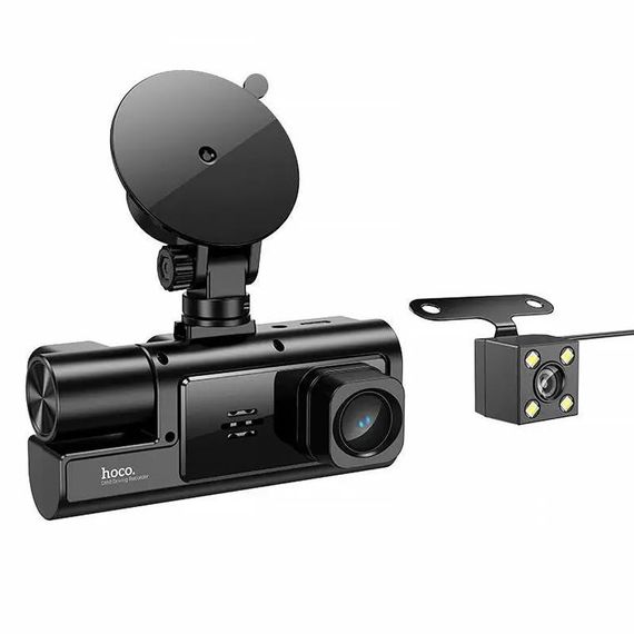 Відеореєстратор Hoco DI60 2-inch display with rear camera (1280+720P) Black