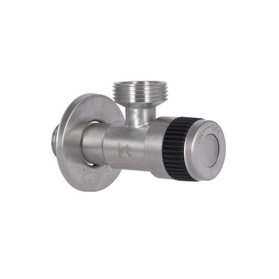 Кран кутовий Thermo Alliance Standart 1/2" Нх3/4"Н неірж., з керам. буксий TAS345W1520SS | Зображення 5