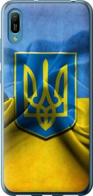 Чехол на Huawei Y6 2019 Флаг и герб Украины 1 "375u-1666-17620"