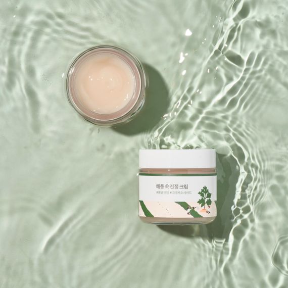 Заспокійливий крем з морським полином ROUND LAB Mugwort Calming Cream (80 ml) | Зображення 2