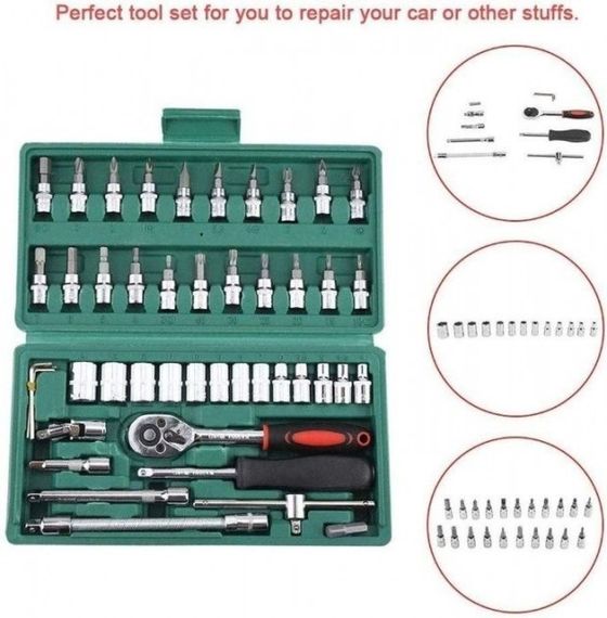 Універсальний набір інструментів XPRO MASTER PTool Set 46 предметів у валізі | Зображення 2