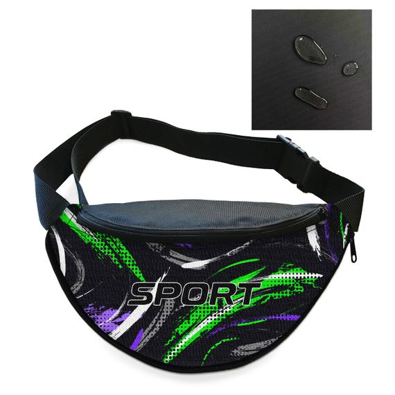 Сумка-бананка мужская/женская Sport 32×16 см с расширителем поясная сумка или сумка через плечо (02889)