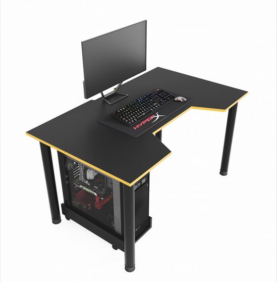 Стол компьютерный ZEUS GAMER-3 черныйжелтый | Зображення 2