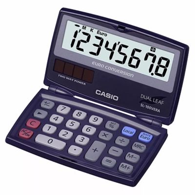 Калькулятор Casio SL-100VERA-WA-E, черный (CALC-CAS-SL-100VERA)