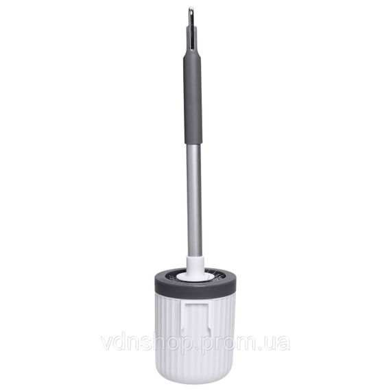 Йоршик для чищення туалету з підставкою 48 (см) йорж щітка для миття унітазу Сірий HP-35015-29G | Зображення 1