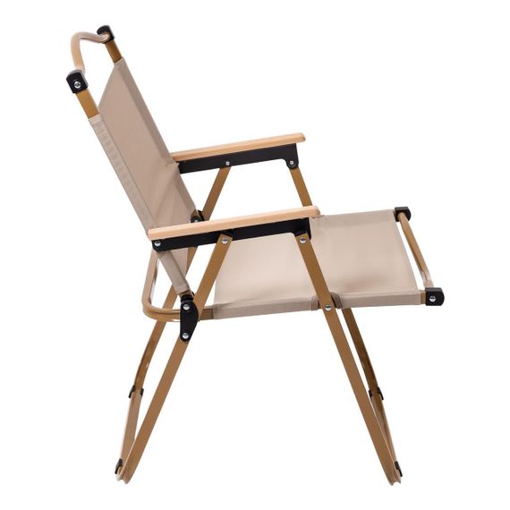 Кресло раскладное туристическое 46х54х75 см кресло складное для пикника на природу Бежевый | Зображення 3