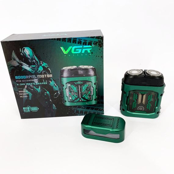 Бритва для сухого гоління VGR V-344, Електробритва для густої бороди, Бритви акумуляторні QY-67 | Зображення 3