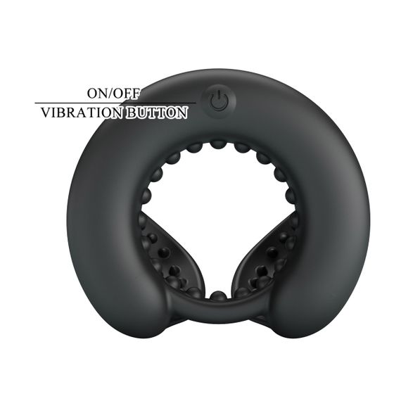 Виброкольцо PRETTY LOVE Quentin Vibrating Silicone Cock Ring sexstyle | Зображення 4