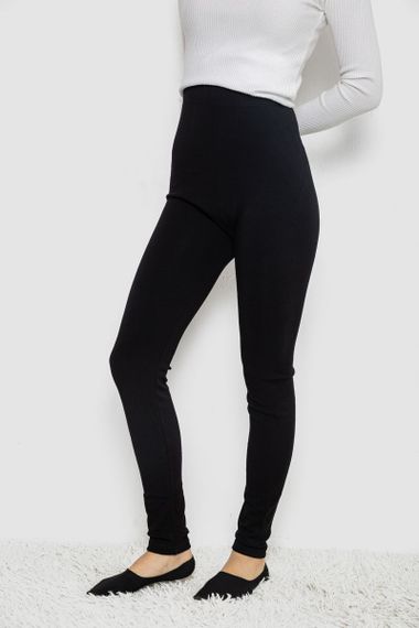 Лосини трикотажні безшовні, колір чорний, 139RW201 | Зображення 2