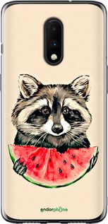 Чохол на OnePlus 7 Єнотик з кавуном "4605t-1740-2448"