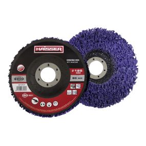 Круг зачистной из вспененного абразива 125*22,23 мм Haisser